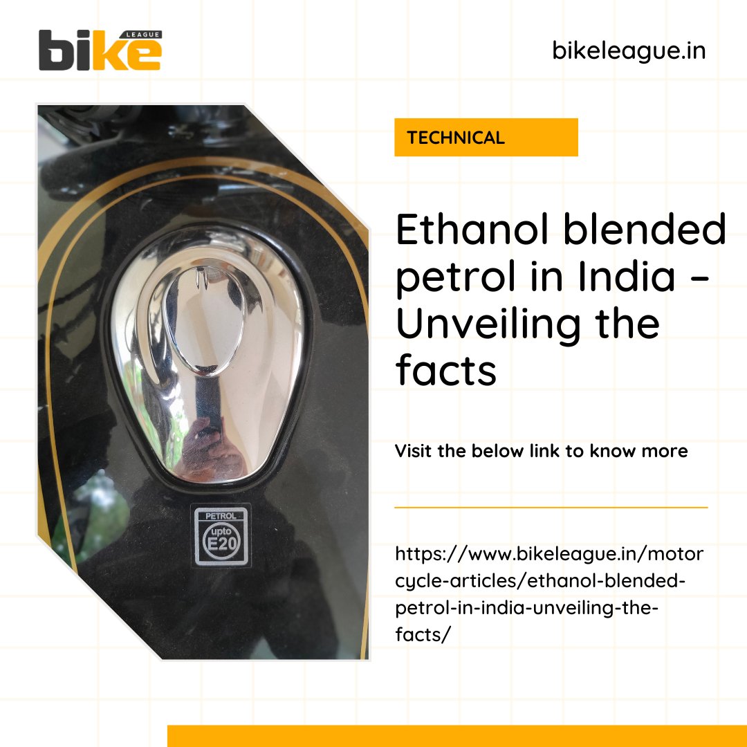 bikeleague2017's tweet image. Get the latest insights on ethanol petrol blending in India. Explore advantages of E10 &amp;amp; E20 ethanol blended petrol in India and learn how it contributes to a greener future.

bikeleague.in/motorcycle-art…

#india #petrol #ethanolfuel #biofuel #EthanolProduction #e10petrol #e20petrol