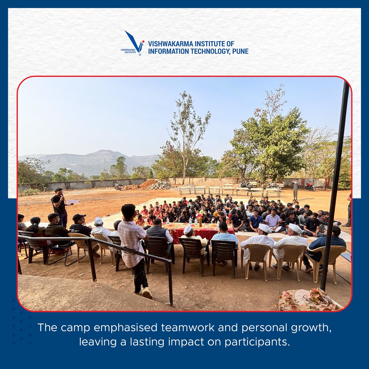viit_pune's tweet photo. NSS VIIT just finished its yearly camp with 131 volunteers. We worked on education, cleanliness, and being responsible in the village. We did exercises, cleaned up, listened to talks, played sports, and taught. It was about teamwork and growing personally. 
#NSSVIIT https://t.co/MZzv9HiT7K
