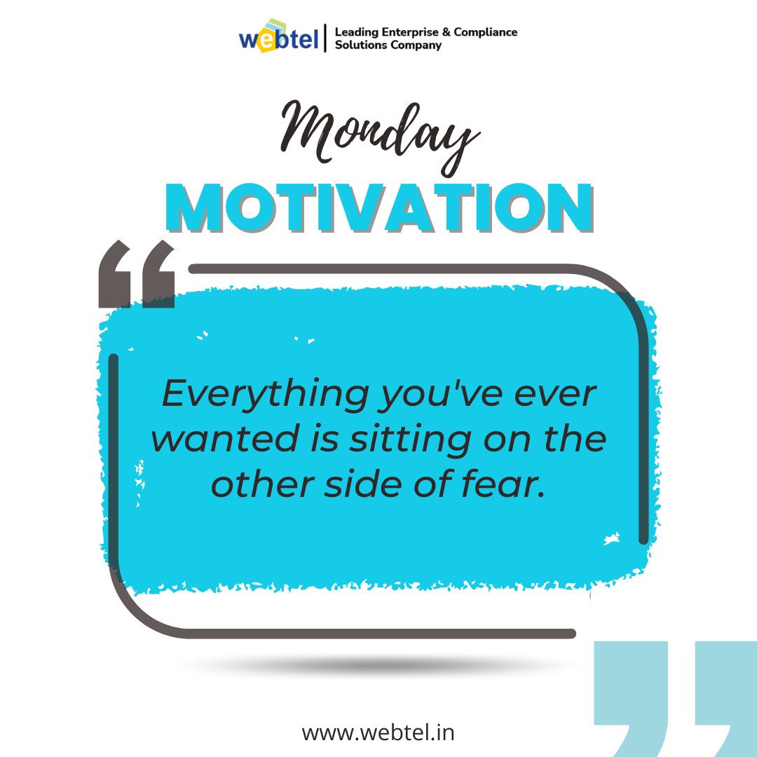 Breakthroughs await when you conquer fear. 💪
.
.
#justdoit #fearless  #Motivation #SuccessMindset #motivateyourself #inspiringstories #Webtel