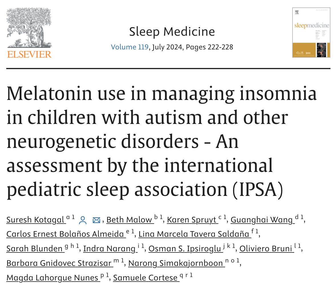 #melatonin #autism #neurodevelopment #insomnia sciencedirect.com/science/articl…
