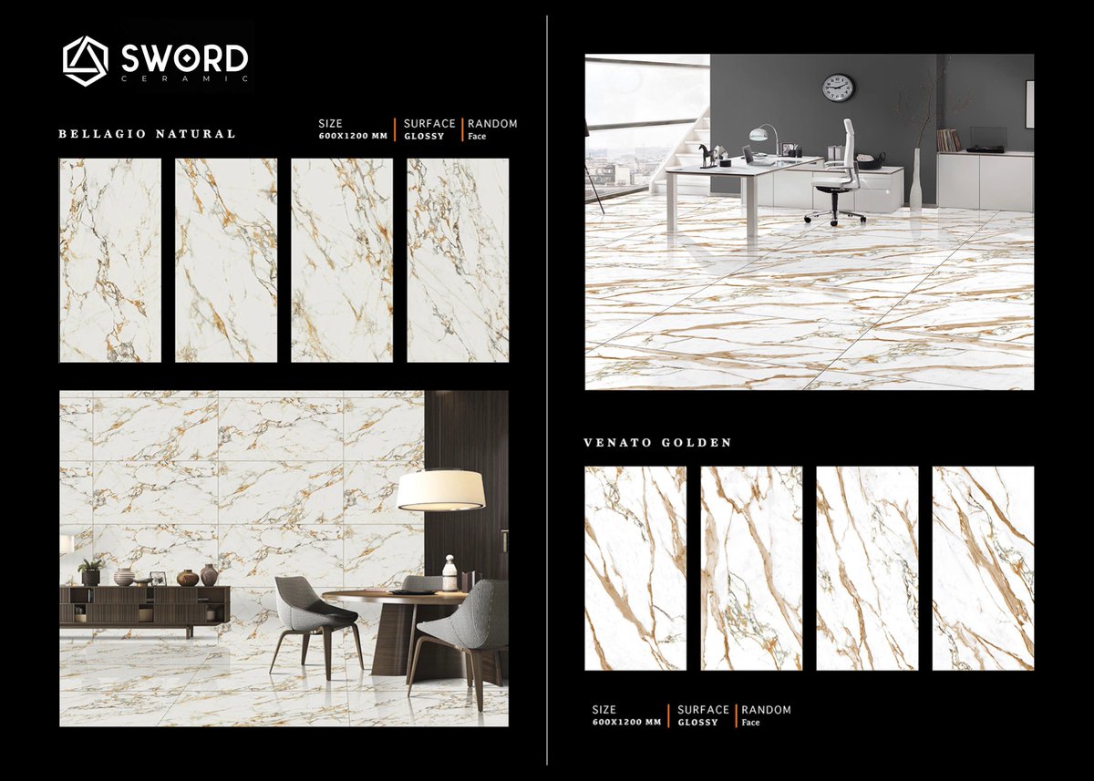 @dngpng485080556 White Marble tiles always look great, check our 600x1200mm designs on our website swordceramic.com