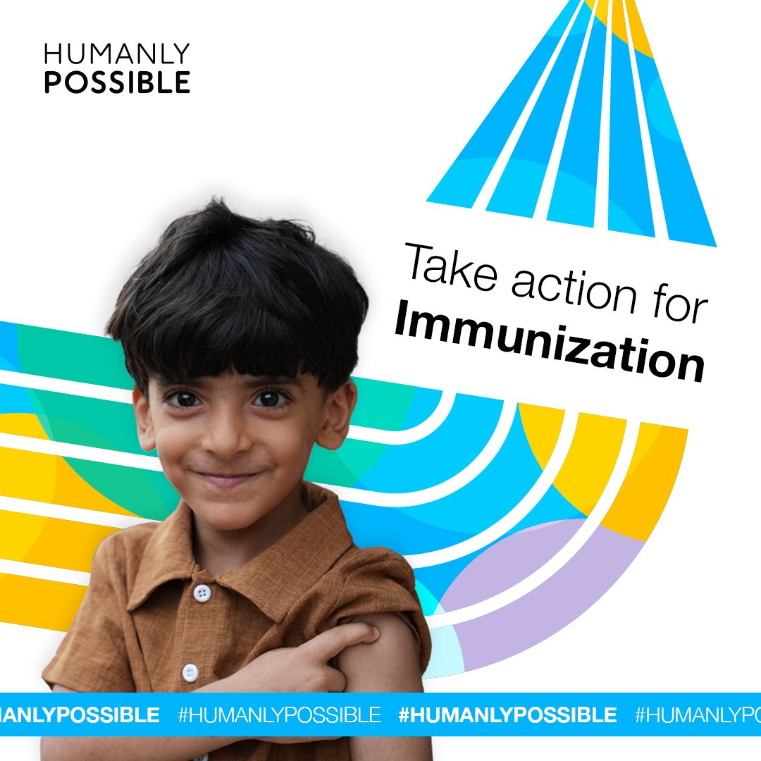 Immunization is one of humanity's greatest achievements.

But there are still places where people don't have access to vaccines. Speak up and tell leaders it's time for immunization for all.

Let's show the world what's 
#Humanlypossible

#WIW2024
#WIW