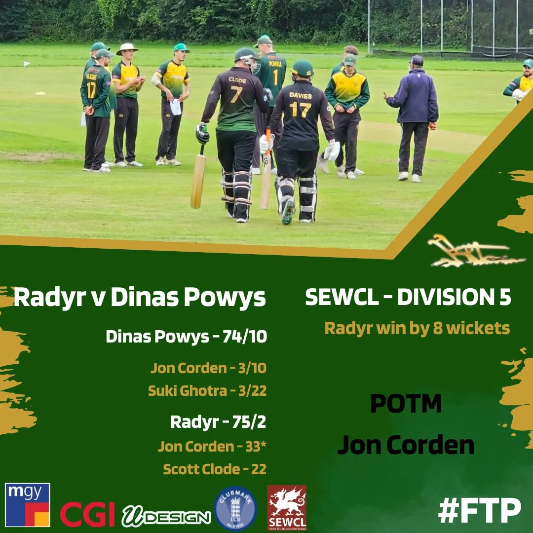 RadyrCC's tweet photo. #MatchReports A winning start for both 1XI & 3XI. Credit must go to the groundstaff, for all their hard work to get the games on. #FTP🔰 https://t.co/AKkBLwj3D7