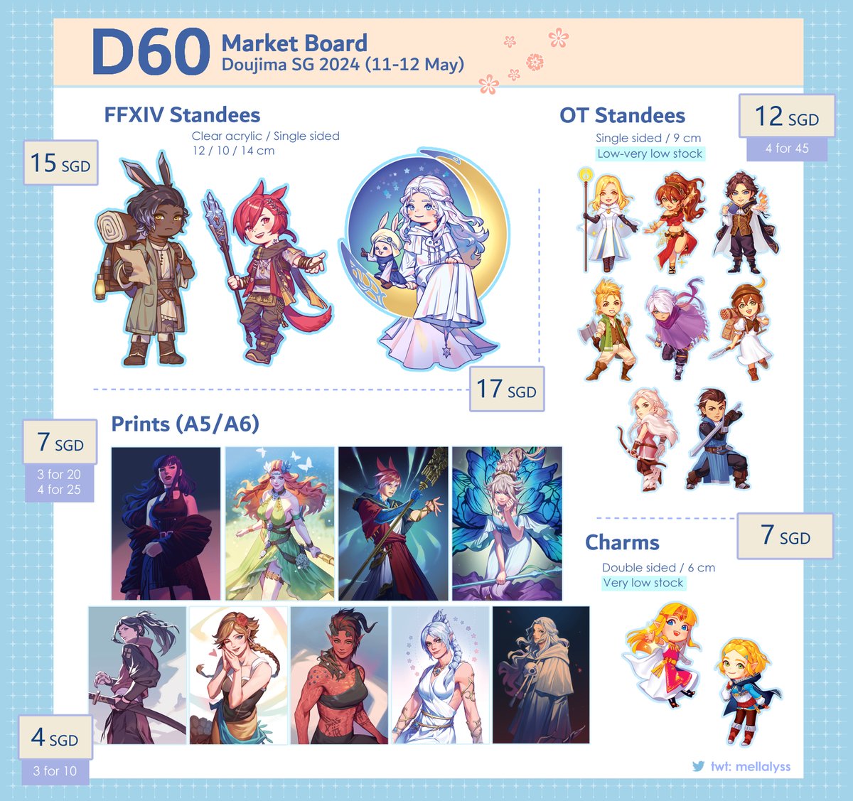 ( 💖RTs appreciated! ) My catalogue for #doujima2024 ✨ I'll be at D60, Market Board! See you there!