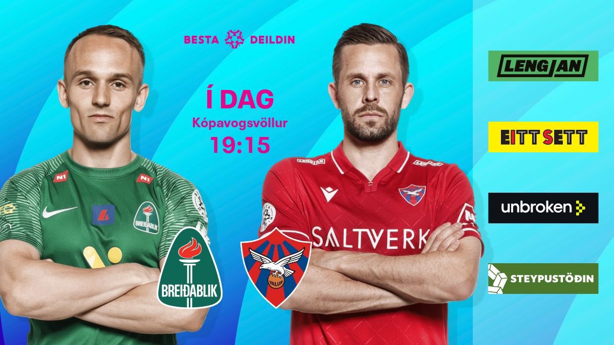 Stórleikur umferðarinnar fer fram í kvöld þar sem Breiðablik og Valur mætast🔥

📌 Kópvogsvöllur
⏲️ 19:15
⚽️ <a href="/BreidablikFC/">Breiðablik FC</a> 🆚 <a href="/Valurfotbolti/">ValurFotbolti</a>  
🎟️ Miðasala á stubb.is