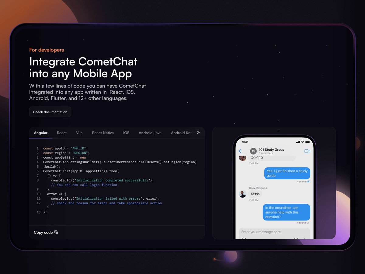 Because developers need some love, too: A developers section page of an intergalactic website. Check this shot closer on @layers_to  at si.gnifi.ca/tHgG 🌌

#design #DesignInspiration #uxui