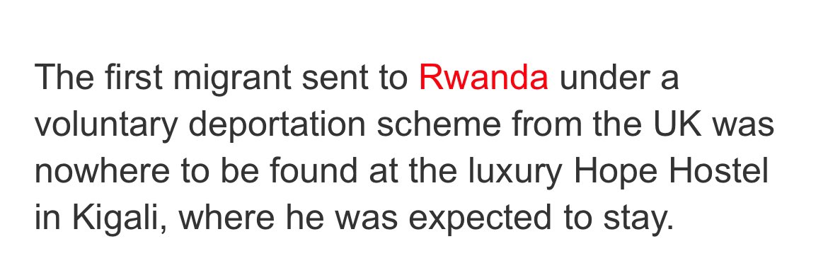 It’s reported that the person who ‘volunteered’ for removal to Rwanda is already untraceable. I hope he’s safe & has just remigrated like most of the other people forcibly relocated. All this madness does is perpetuate the churn of humans in distress & feeds further remigration.