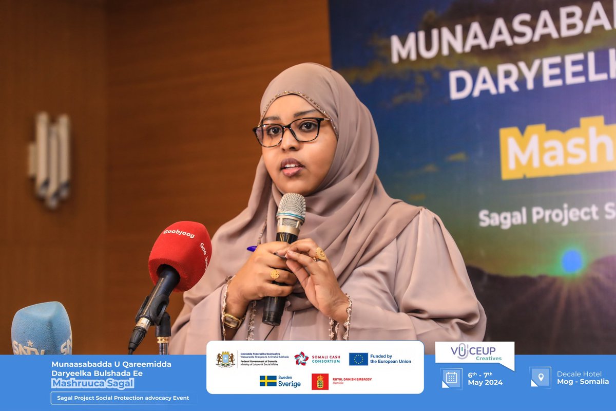 "By investing in vulnerable communities, we're investing in the future of our nation." - Nuura Mustaf, State Minister of <a href="/moechesomalia/">Ministry of Education, Culture & Higher Education</a>, highlighting #SAGAL's role in laying the foundation for enhancing stability and prosperity in Somalia. #SagalProtection