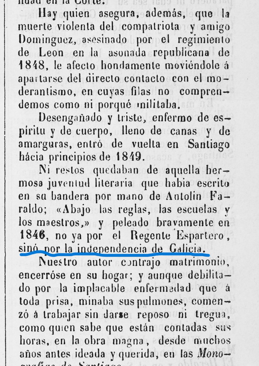 CsarCarams's tweet photo. Em 1880, 6 anos antes de Los Precursores de Murguia e 34 após a Revoluçom Galega, El Heraldo Gallego e Hijos ilustres de la Universidad de Santiago lembravam o independentismo do primeiro soberanismo galego. U-la evoluçom do galeguismo que predica a narrativa académica? https://t.co/ohyHIP1C6q