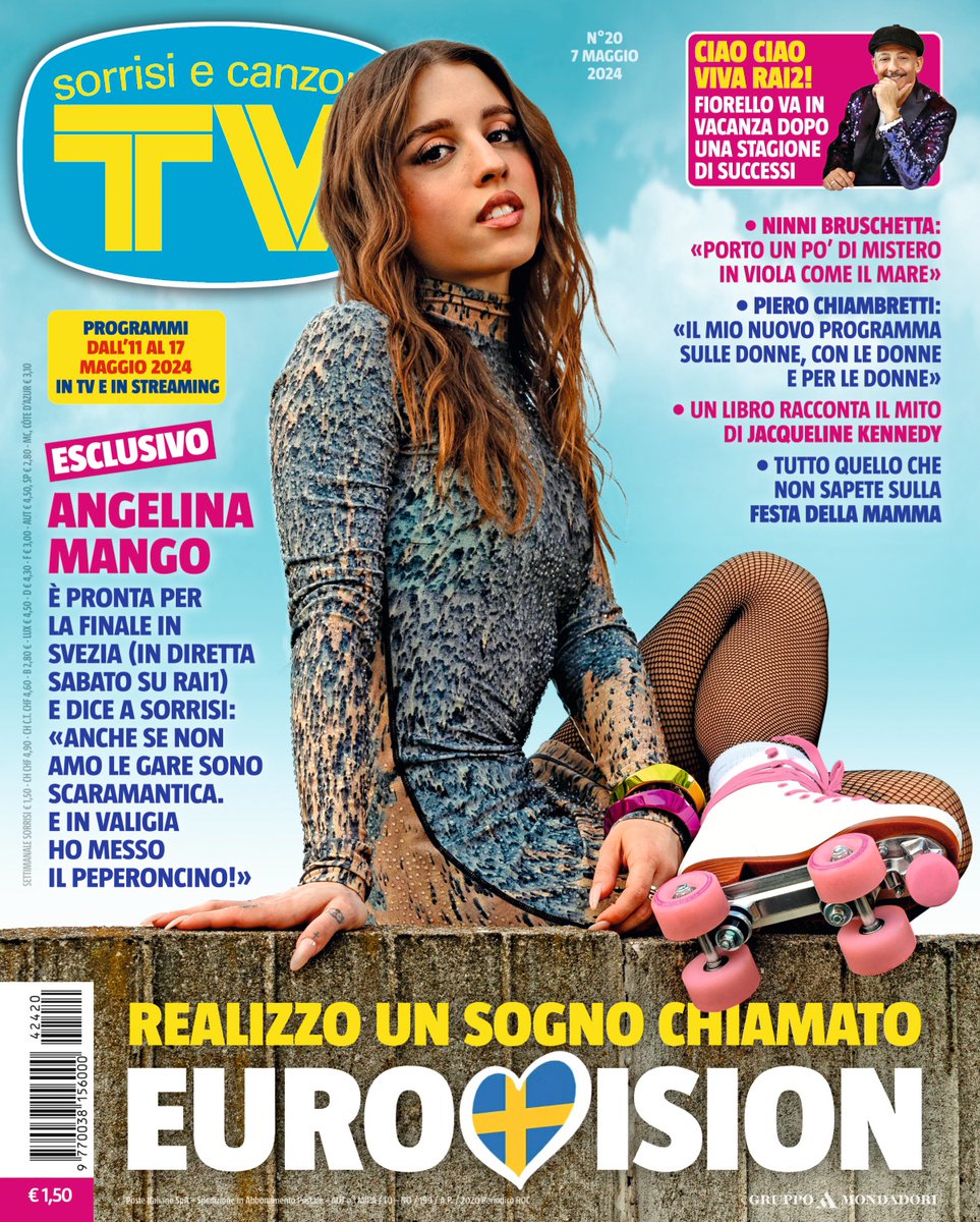 La copertina di questa settimana è dedicata ad Angelina Mango💥

L'artista è pronta per rappresentare l'Italia all'Eurovision Song Contest 2024 con “La noia”, l'abbiamo incontrata alla vigilia di questa avventura!

Vi aspettiamo domani in edicola🗞️
#Eurovision2024