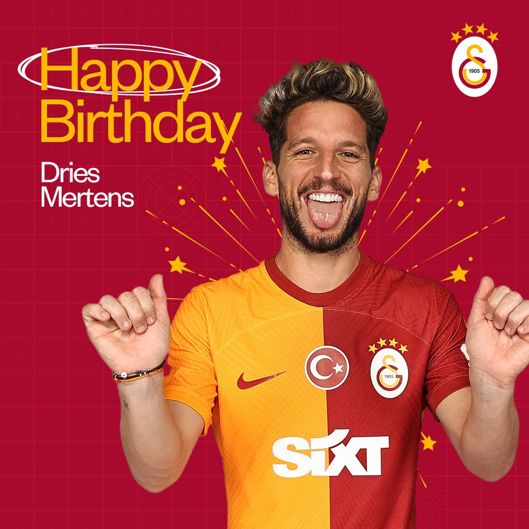 Already a Galatasaray legend 😍 Happy birthday to one and only Dries Mertens! 🥳