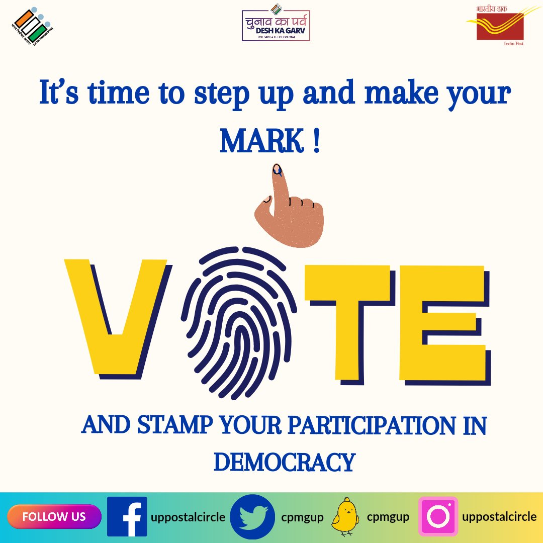 Join us in shaping the future of our country !

Head to the polls and exercise your right to VOTE !

#MeraVoteDeshKeLiye
#IVoteforSure