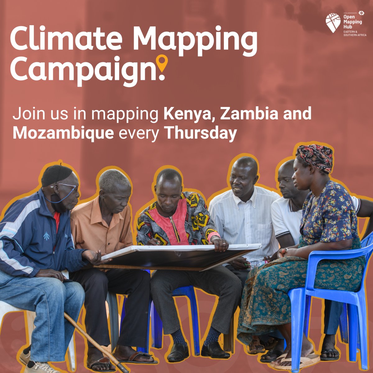 Join our Climate Mapping Campaign's weekly mapathon every Thursday at 3 PM CAT. We're currently mapping flood-affected areas in Kenya. Let's make a difference together! Register & join the call. Register here: shorturl.at/luv08 Zoom link: shorturl.at/KMPW3 #ESAHub