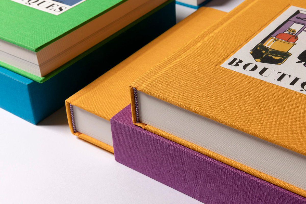 FedrigoniUK's tweet image. Boutiques is a trilogy on rare art deco French classics, with illustrations from Lucien Boucher and Henri Guilac.

Designed by @webbandwebb, the books were printed on Symbol Tatami Ivory by @KingsburyPress with @MainstonePress and @and_Printed.