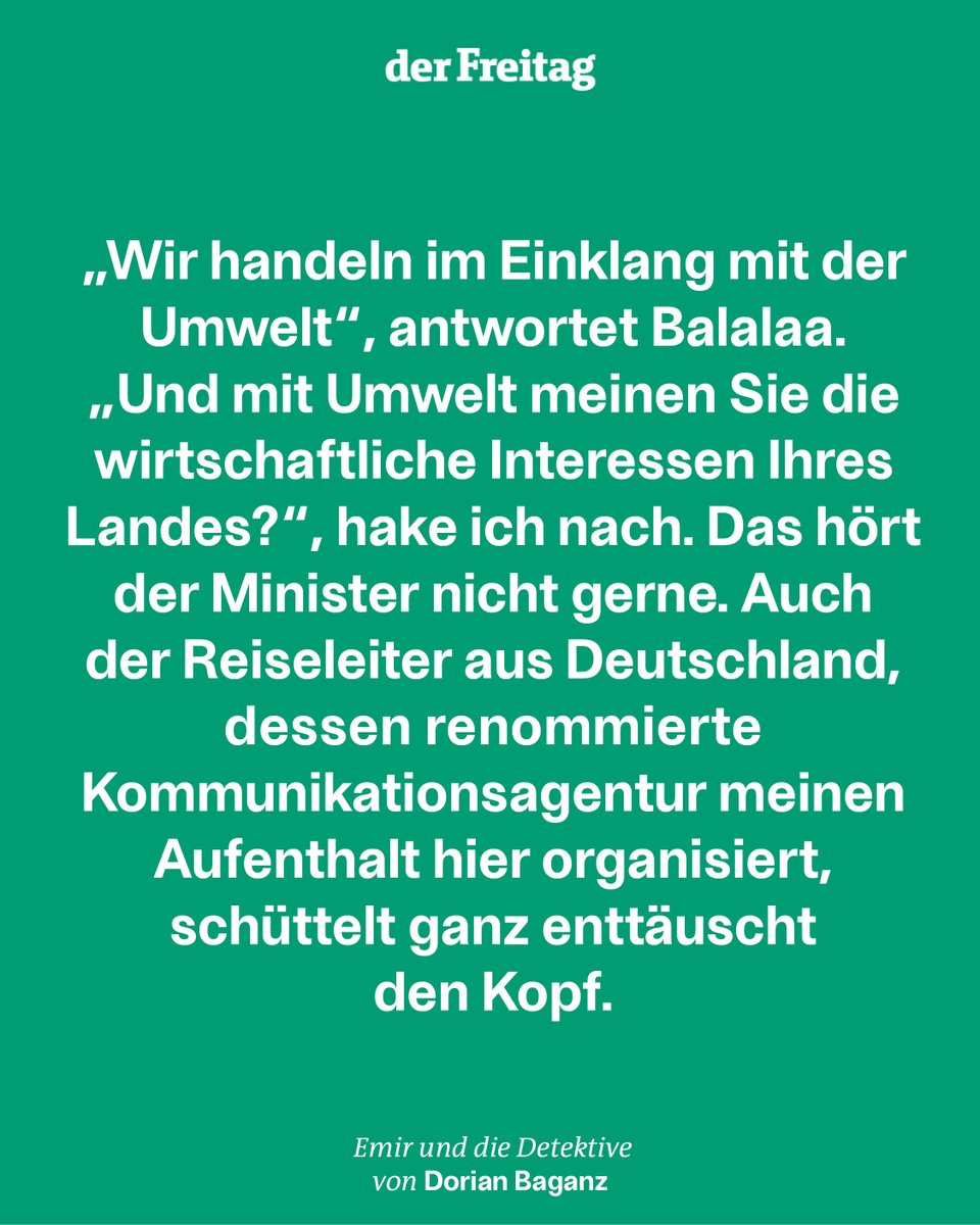 Die Vereinigten Arabischen Emirate haben den „Freitag“ in ihre Hauptstadt eingeladen, um zu zeigen, wie nachhaltig sie sind. In den leeren Straßen eines Ökostadt-Projekts hat @dorianbaganz gelernt: Greenwashing wird am Golf großgeschrieben (F+) freitag.de/autoren/dorian…