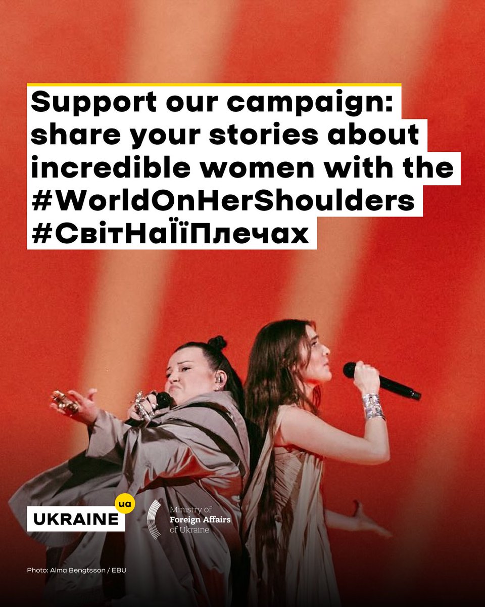 🙌 #WorldOnHerShoulders: Ukraine launches worldwide flash mob for women's empowerment ahead of #Eurovision2024 Rubryka has more 👇 rubryka.com/en/2024/05/06/…