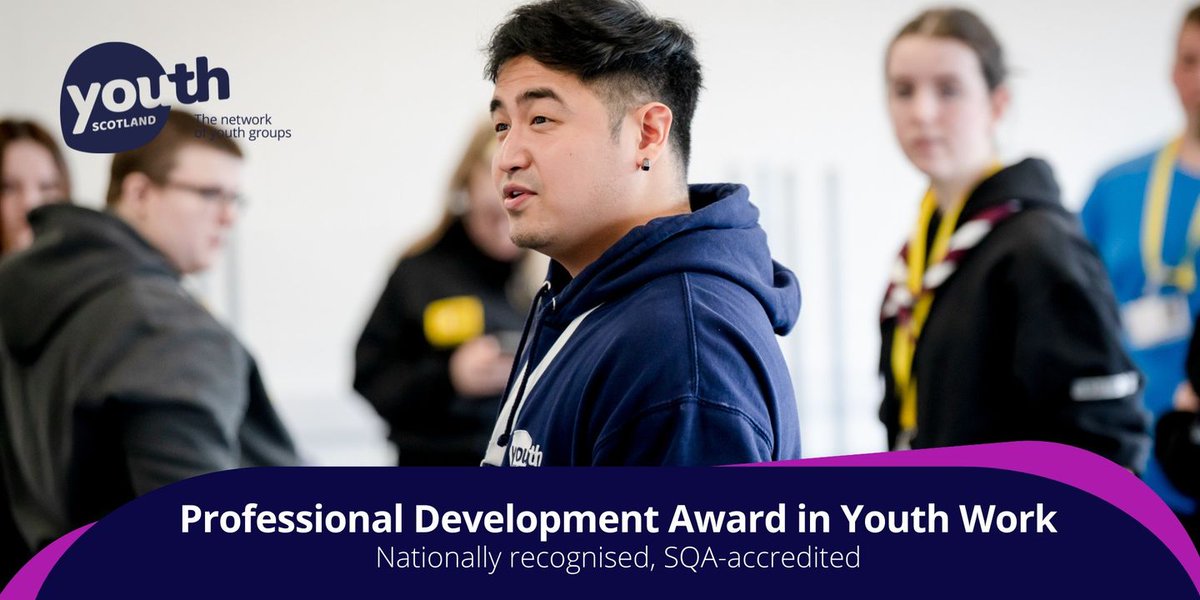 Our next PDA in Youth Work course starts in June! 🎉 Are you ready to take the next step in your #youthwork career? Applications are open now for this opportunity to earn a nationally recognised SQA qualification in youth work! 😄🌟 Apply by 23 May ➡️ bit.ly/3UKy6eb