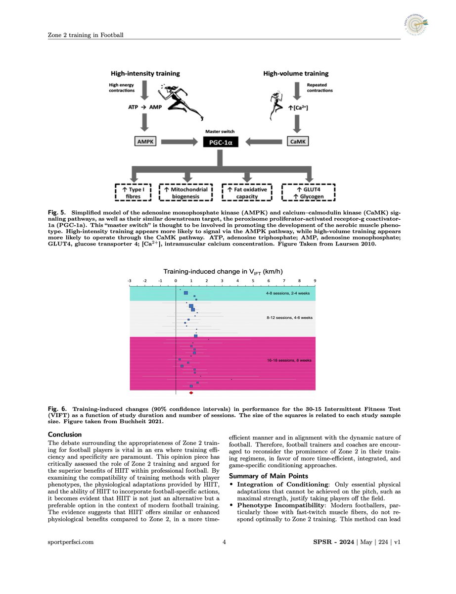 Aerobic Conditioning in Football – Is Zone 2 Training Outdated? ⚽️🏃‍♂️ In this new opinion piece with @PaulBLaursen, we explore why HIIT might be a better fit: - Integration with Football - Player Phenotype Compatibility - Efficient Molecular Signaling 🔗 bit.ly/44ydKIm