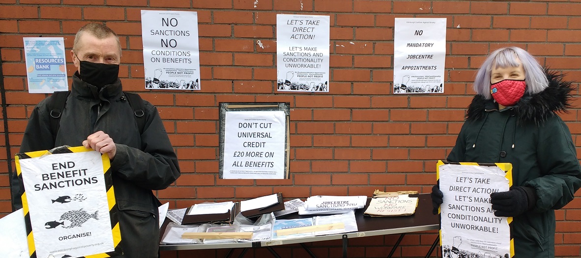 The next ECAP Jobcentre stall is on Thursday 23rd May 2pm-3.15ish at Leith Jobcentre, Commercial Street.
All welcome to join us, no need to say if you are coming, just turn up for however long you can make it. 
Stall is weather dependent as always.