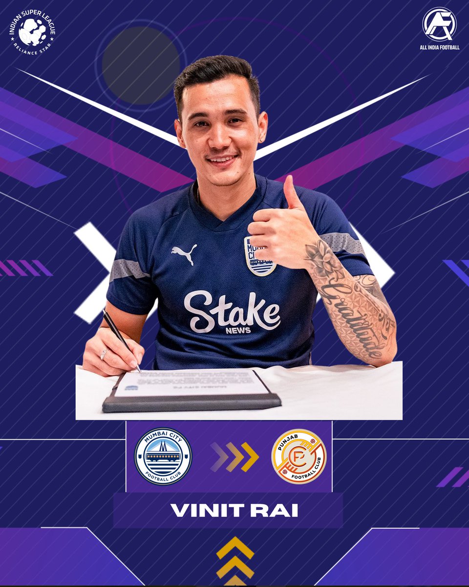 As per reports, Vinit Rai is all set to sign for Punjab FC 👀

Can he change the fortune for the Lions ?🤔

#BengaluruFC #IndianFootball #allindiafootball #rumour #Transfers #BengaluruFC #MumbaiCityFC