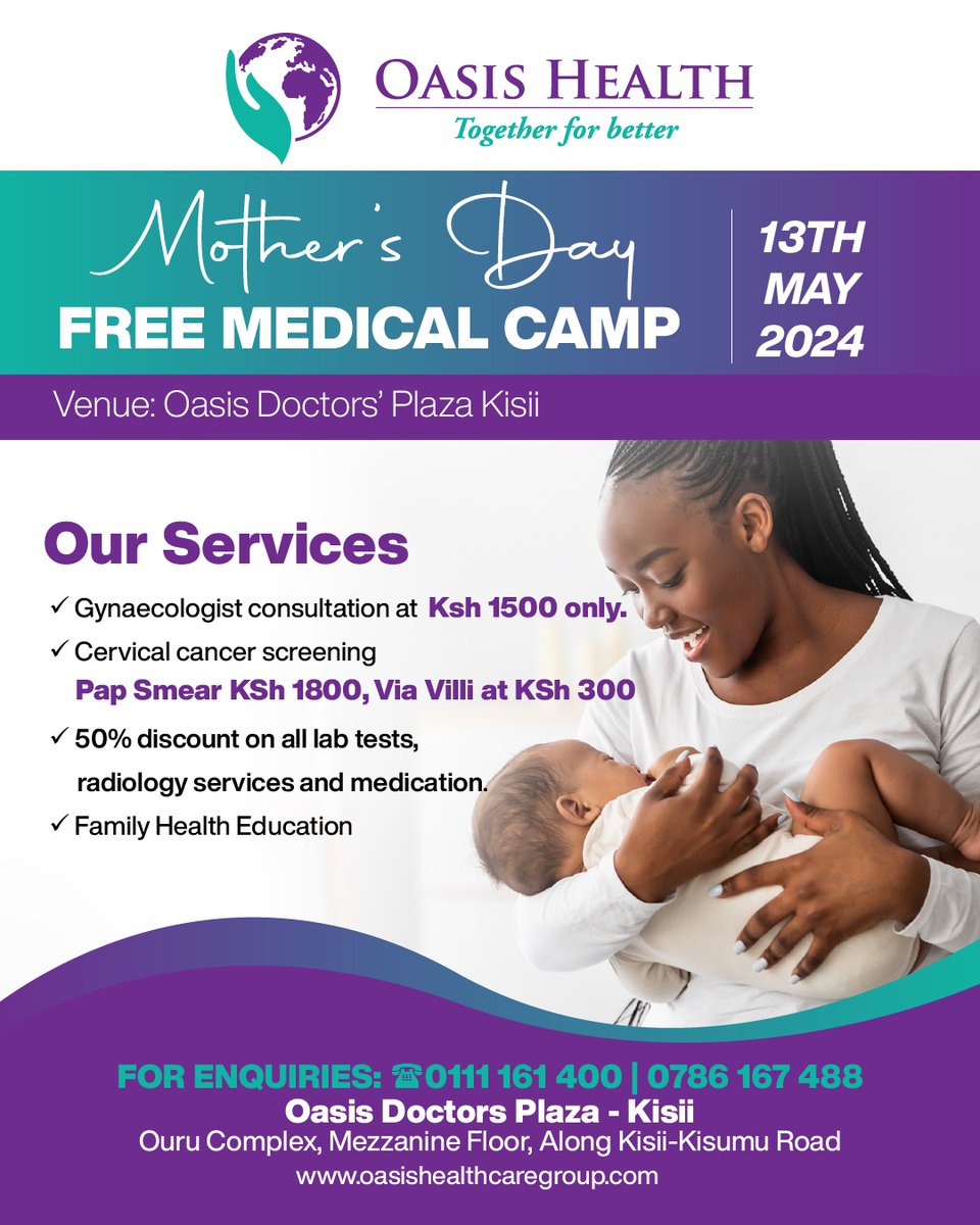 To the world, you're a mother, but to our family, you are the absolute world.
#MothersDay 
#MedicalCamp
#TogetherForBetter
#Gynae #Papsmear