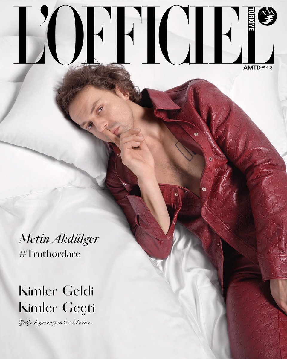 Metin Akdülger, L'Officiel kapağında.