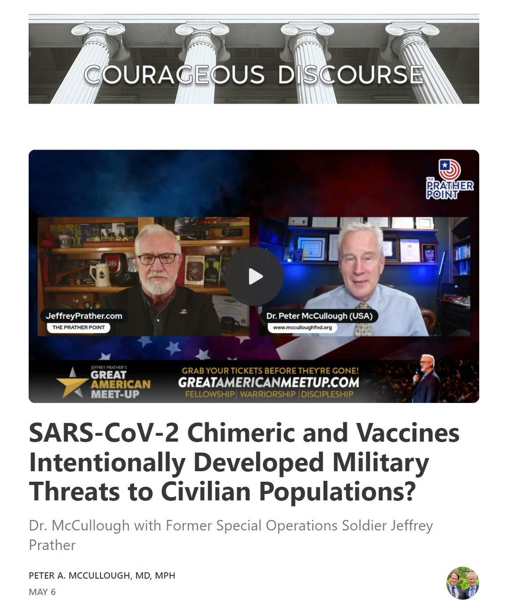 US Office of National Intelligence concedes SARS-CoV-2 originated from the Wuhan Institute of Virology in China, however @ODNIgov states it is “not a biological weapon.” Why does the IC make this assertion? Courageous Discourse. @jeffreyprather open.substack.com/pub/petermccul…