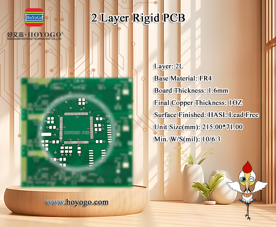 #PCBProducts

#2Layer #FR4 #1OZ #HASLLeadFree
Board Thickness: 1.6mm
Unit Size(mm): 215.00*71.00
Min. W/S(mil): 10/6.3

HOYOGO Website: hoyogo.com
Alibaba Store: hoyogo.com.cn

#PCBfactory #PCBmanufacturer #PCB #SMT #PCBA #PCBsupplier #FPC #HDI #HoYoGoPCB