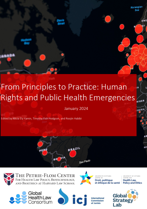 ICJ_org's tweet image. The compilation of articles from ICJ &amp;amp; Global Health Law Consortium blog symposium on Principles and Guidelines on Human Rights and Public Health Emergencies is now available on the website. Don't miss it!👉rb.gy/qgaz9q @TimFish42 #PHEprinciples