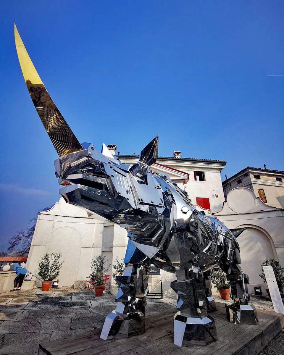 Visitando Palazzo Sturm a #BassanodelGrappa non farti spaventare da King Kong Rhino, opera d’arte contemporanea di Li-Jen Shih. Simbolo di fortuna e gentilezza, è realizzato in acciaio per riflettere i cambiamenti quotidiani del cielo 🦏

#Vicenza #VisitVeneto