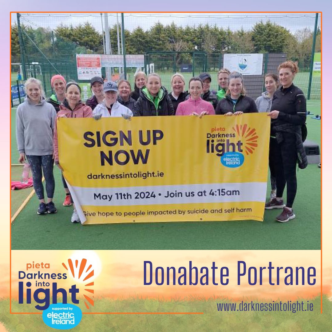 Shout out to Órla and all at #MojoFitness for helping us promote our inaugural #Donabate #Portrane @PietaHouse #DarknessIntoLight walk this Saturday morning 🌅 

Please join us by registering at 🔗 DarknessIntoLight.ie