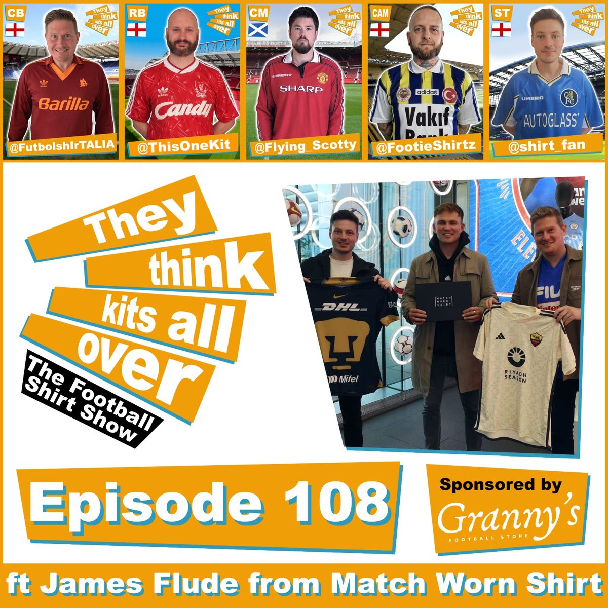 🎧 Episode 108 OUT NOW 🎧 We were joined by James Flude from @MatchWornShirt! Listen here now ⬇️ ttkaopod.com