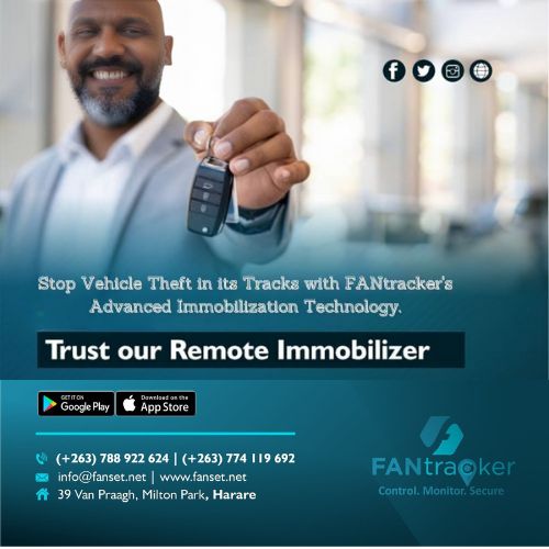 Trust the FANtracker Remote Immobilizer for guaranteed security. With a simple click of a button, you can instantly immobilize your vehicle, rendering it completely inoperable. Get in touch to install yours today!
Contact:+263778179409/ +263774119692

#FANtracker #Fuelmonitoring