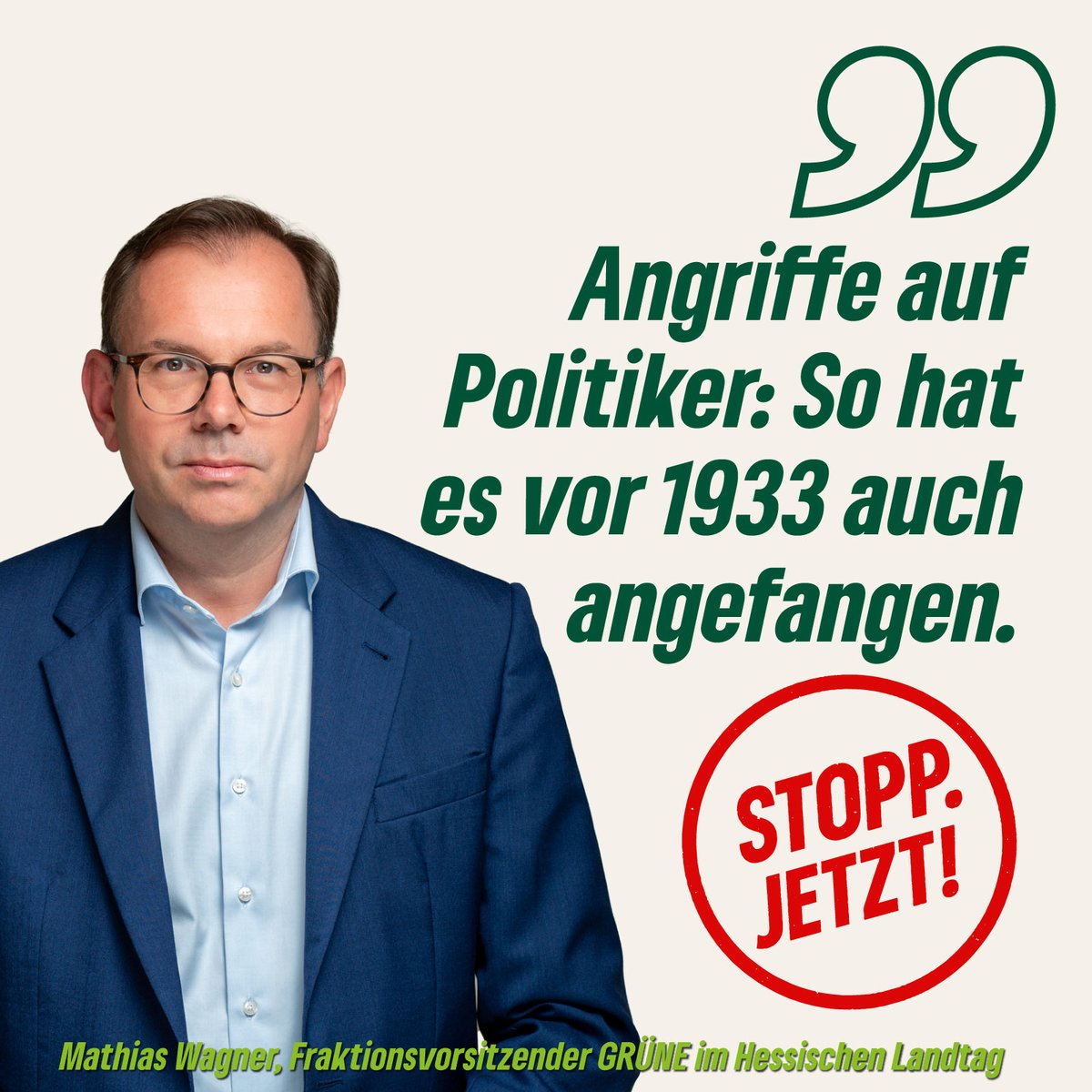 Wir dürfen nicht zulassen, dass Angriffe auf politisch engagierte Menschen unsere #Demokratie zerstören. Wir Demokratinnen und Demokraten müssen zusammenstehen und dürfen uns nicht einschüchtern lassen. #DemokratieVerteidigen #Zusammenhalt
#Zivilgesellschfaft #GegenGewalt /F