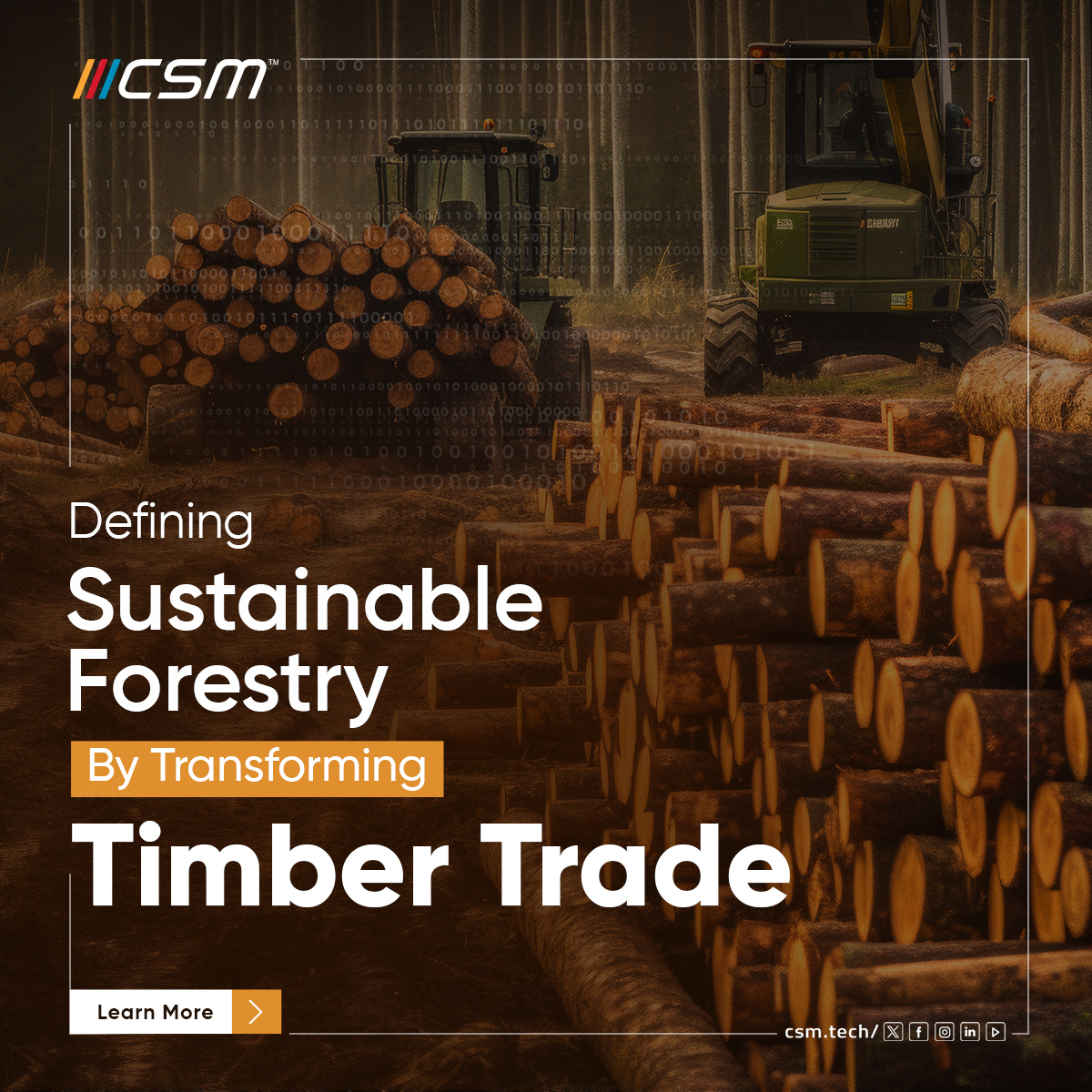 Ensure legal timber trade and environmental sustainability with Timber Traceability Solution. 👉Learn More: bit.ly/4dtyh4B #CSMTech #TimberTrade #DigitalTransformation #TimberTraceability #GreenTech