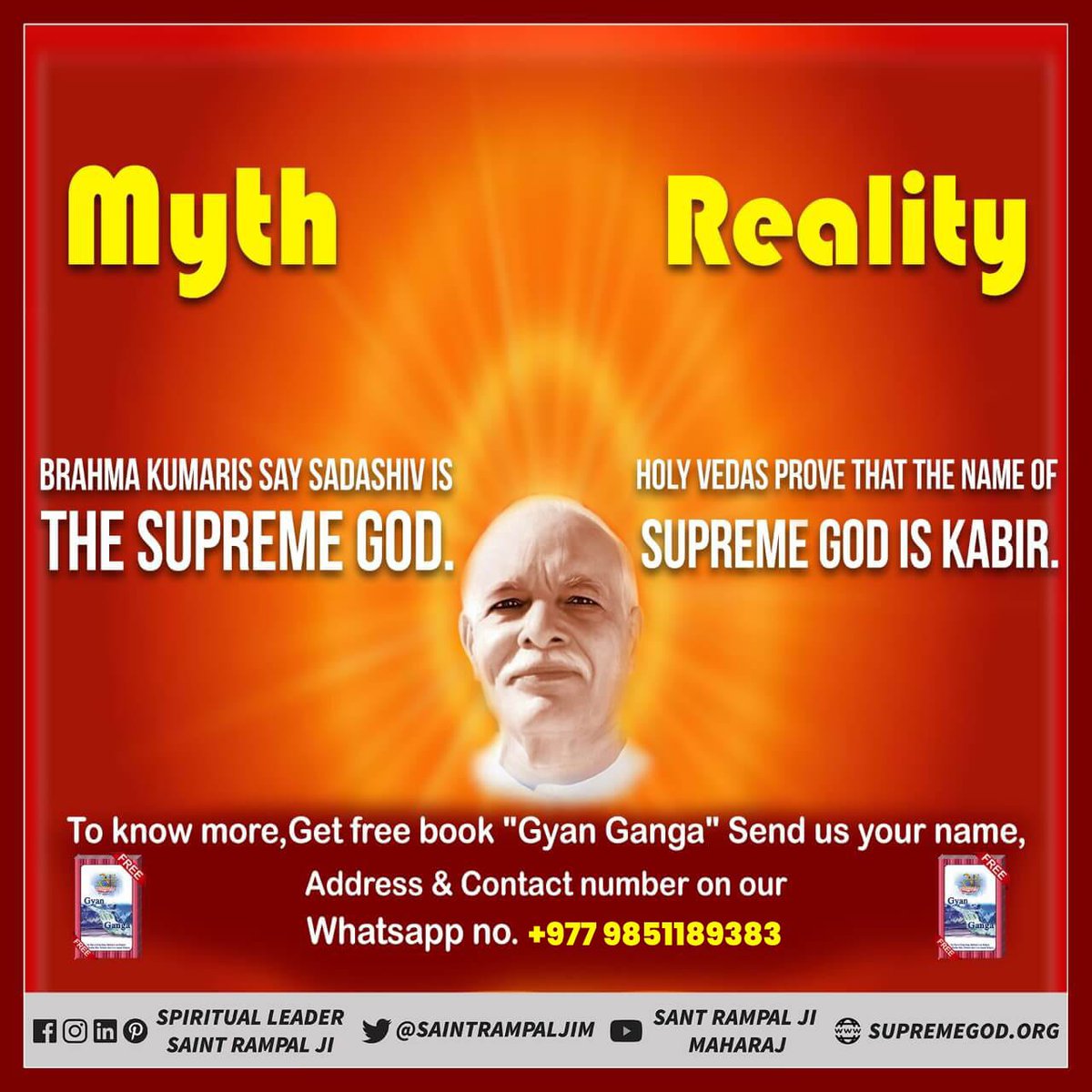 #Reality_Of_BrahmaKumari_Panth Only Brahma Kumaris who have been spiritually purified will take rebirth in the golden age paradise as gods and goddesses. Whereas, Saint Rampal Ji Maharaj says that those who worship true god Kabir will live forever.