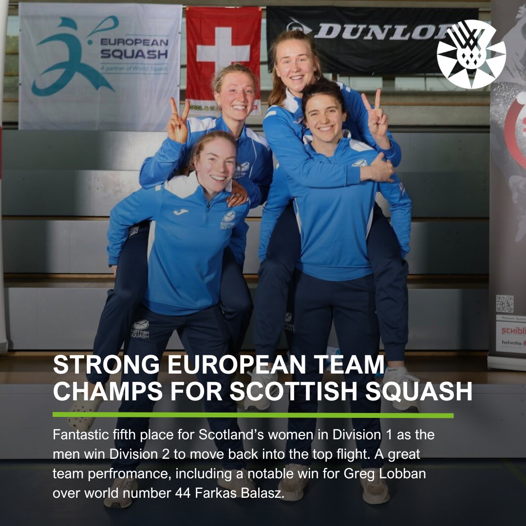 Superb stuff from @Scottish_Squash in Switzerland! 💪🏴󠁧󠁢󠁳󠁣󠁴󠁿 Read more: bbc.co.uk/sport/squash/a…