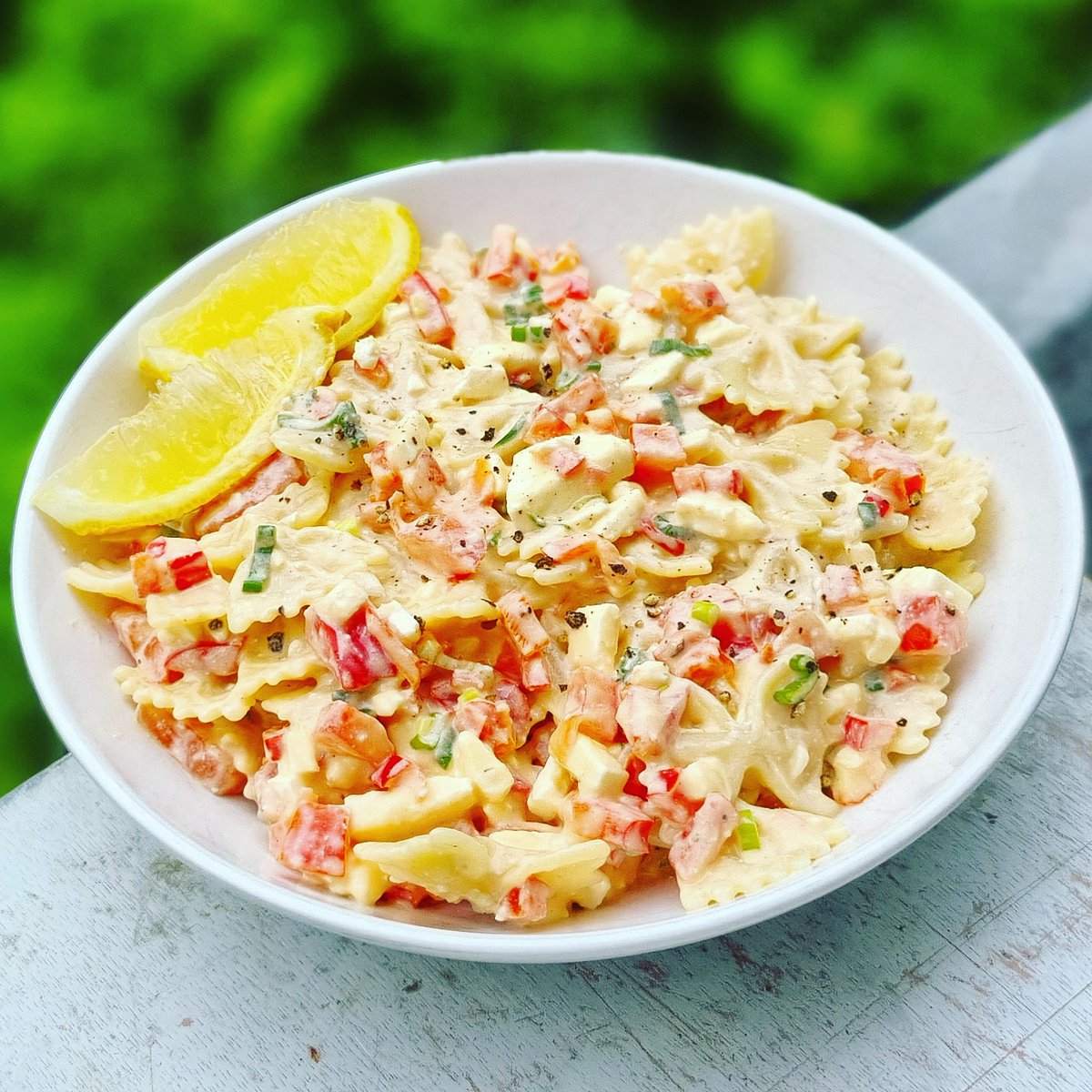 Feta Pasta Salad #recipe on facebook.com/kokkiescooking #food #foodporn #foodpics #foodie #yum #cook #cooking #homecook #homemade #homecooking #comfortfood #healthy #healthyfood #kokkiescooking #americanfood #fetapastasalad #fetapasta #pastasalad #fetasalad #italianfood #greekfood