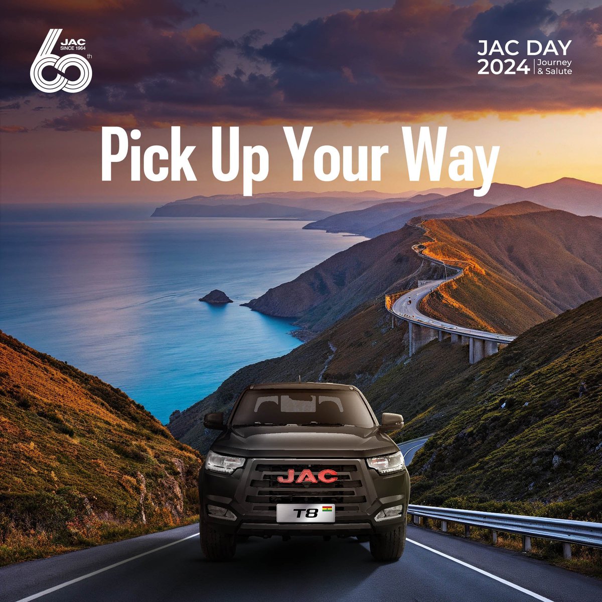 Exciting announcement on the horizon! As we gear up, we're proud to join our global partners in celebrating JAC Motors' 60th anniversary! #Anticipate #jacmotors