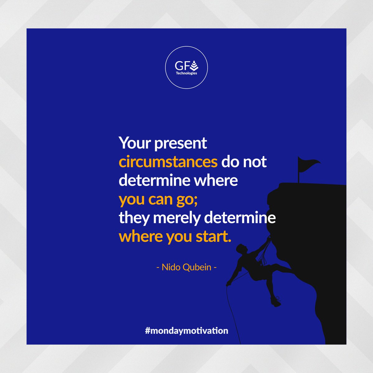 Your present circumstances are just the beginning, not the end. 

Embrace them as the starting point of your journey to success. Keep pushing forward, and you'll reach heights you never imagined. 

#Mondaymotivation #Keepgoing #Humblebeginnings