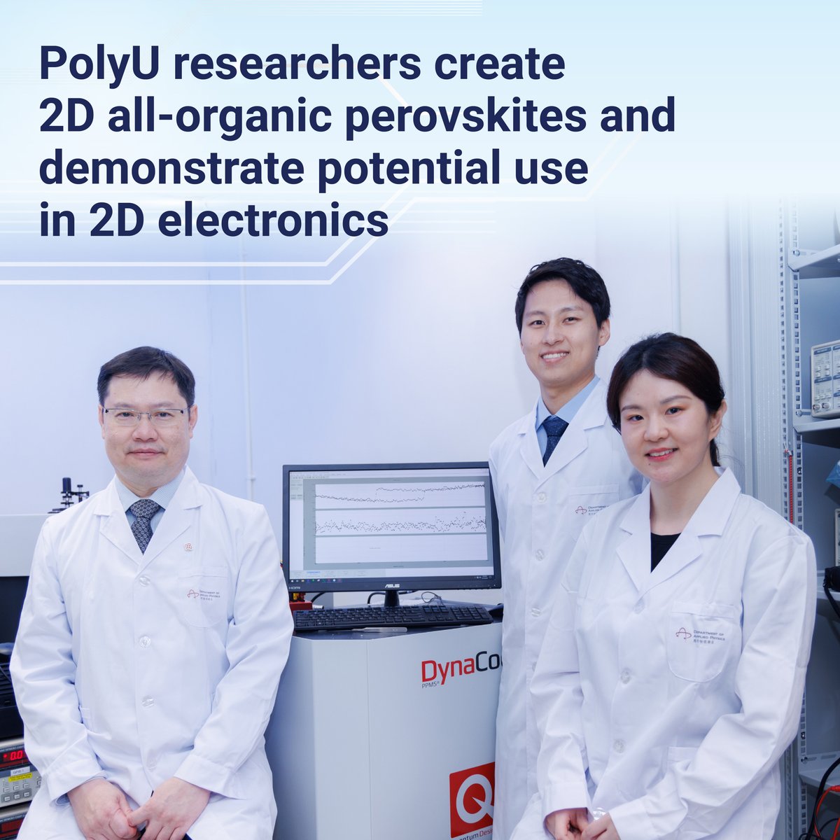 #Perovskites are the subject of intense research in the #solar energy field 🔆 and represent one of the most researched topics in materials science. Recently, a #PolyU research team led by Prof. LOH Kian Ping, Chair Professor of Materials Physics and Chemistry and Global STEM…