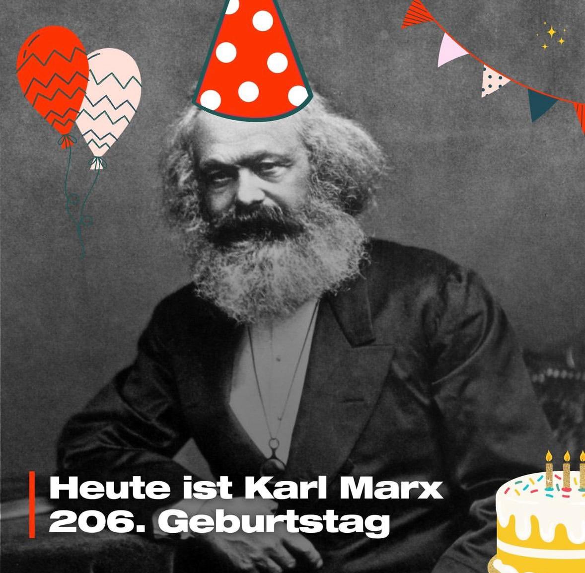 Ich feiere Karl Marx' Geburtstag nicht. Mit dem Todestag kann ich mich schon eher anfreunden.