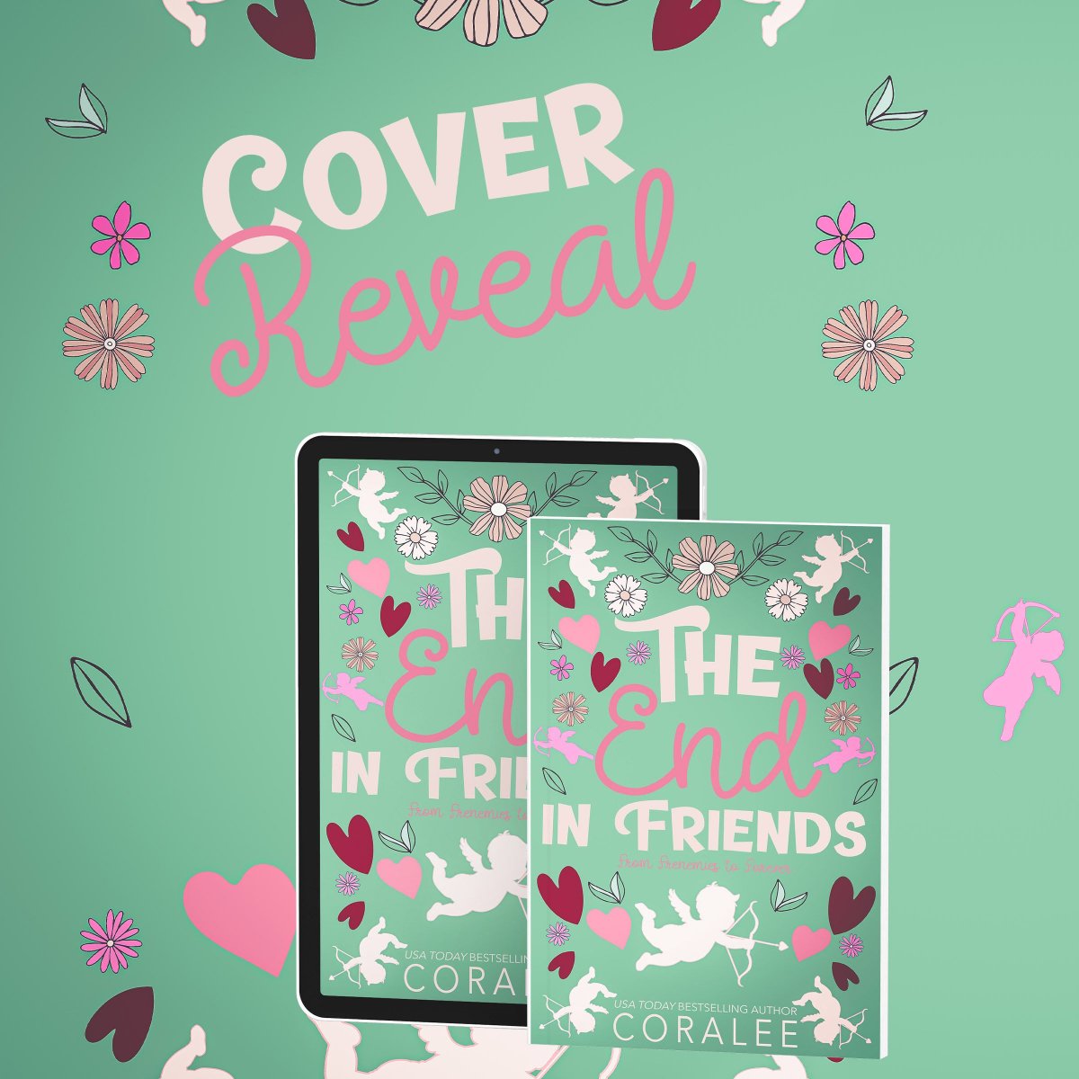 Check out this stunning #CoverReveal for The End in Friends by CoraLee! Coming 6/4!

#SignUp: chaoticcreatives.com/the-end-in-fri…

#AlphaholeHero #CloseProximity #EnemiestoLovers #FakeRelationship #Groveling #GrumpySunshine #RomCom #SassyHeroine @Chaotic_Creativ