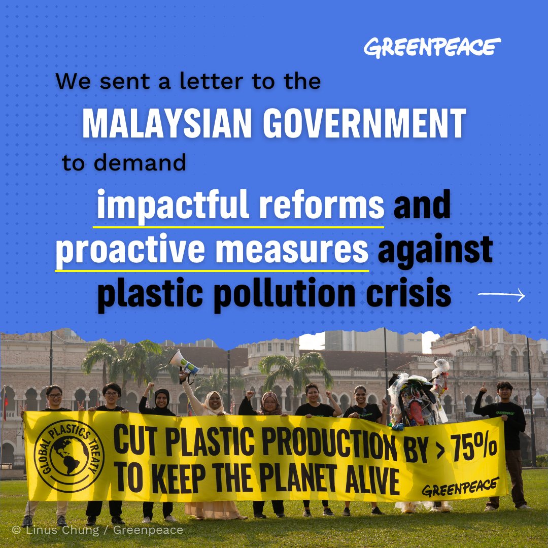 It was a letter backed by evidence that Malaysians support a strong Global #PlasticsTreaty. The people have spoken. ✊✊✊

Share this to your family & friends for them to add their voice here: act.gp/3YF5d38

#PlastikTakFantastik

🧵👇