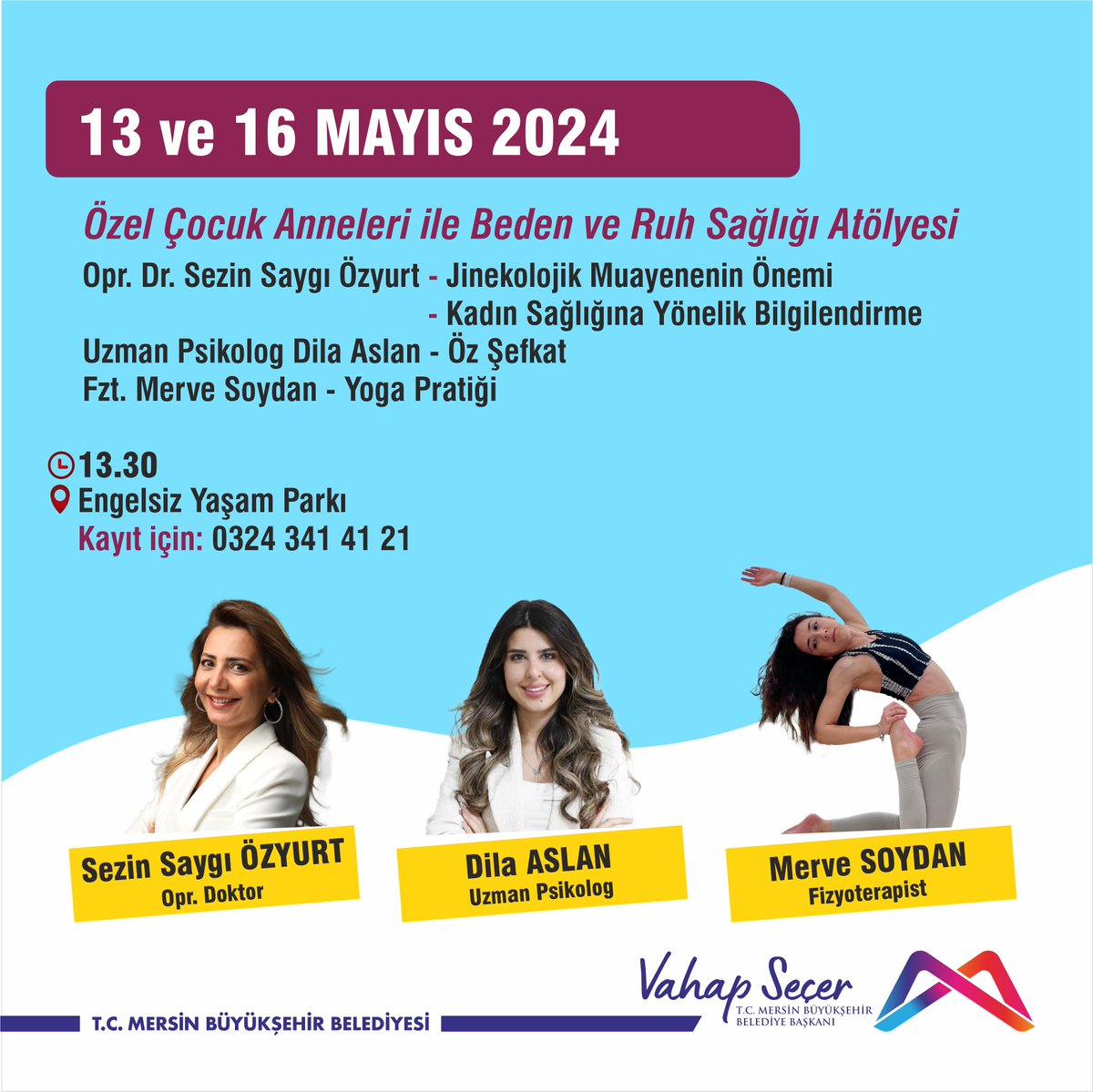 10-16 Mayıs Engelliler Haftası Etkinliklerinde buluşalım. Etkinlik programı için kaydırın. 👉