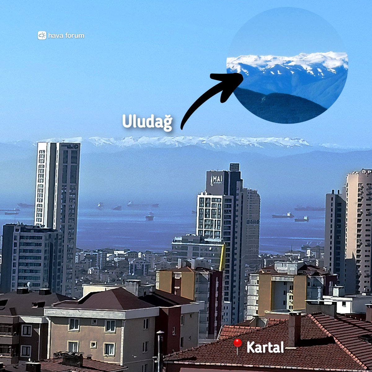 İstanbul'da hava kalitesi 'excellent' seviyesine çıktı. Temiz havada, taze karlı Uludağ tekrar kendini gösterdi. İşte Istanbul'dan Uludağ manzarası...