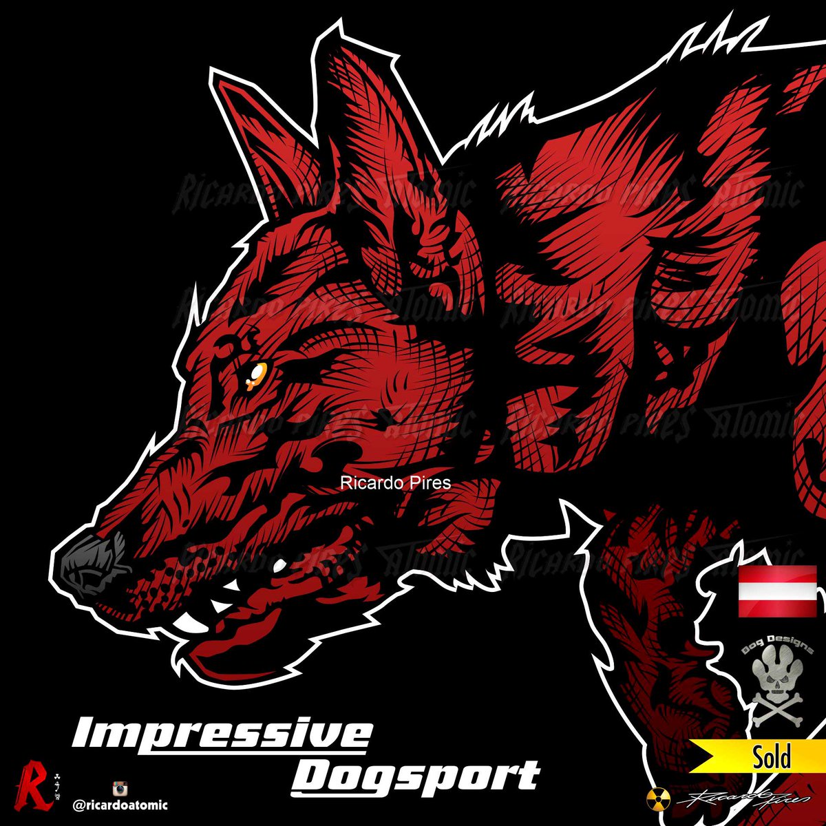 Belgian Malinois Kennel Logo Creation
Impressive Dogsport - for Austria

#belgianmalinois #austria #belgian #malinois #k9 #dog #breed #knine #aggressive
#dogdesigns #logo #creations #development #brand 
#illustration #atomic #ricardoatomic #atomiczoneusa #ricardopires