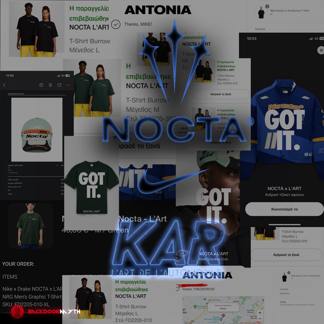 BackdoorMyth's tweet image. Detailed information, links, and the fastest monitor pings for Nike x NOCTA L’Art were posted in our group. Our members dominated this drop, making €50-€150 per item.

Make sure not to miss out on drops like these—join the waitlist in our bio.