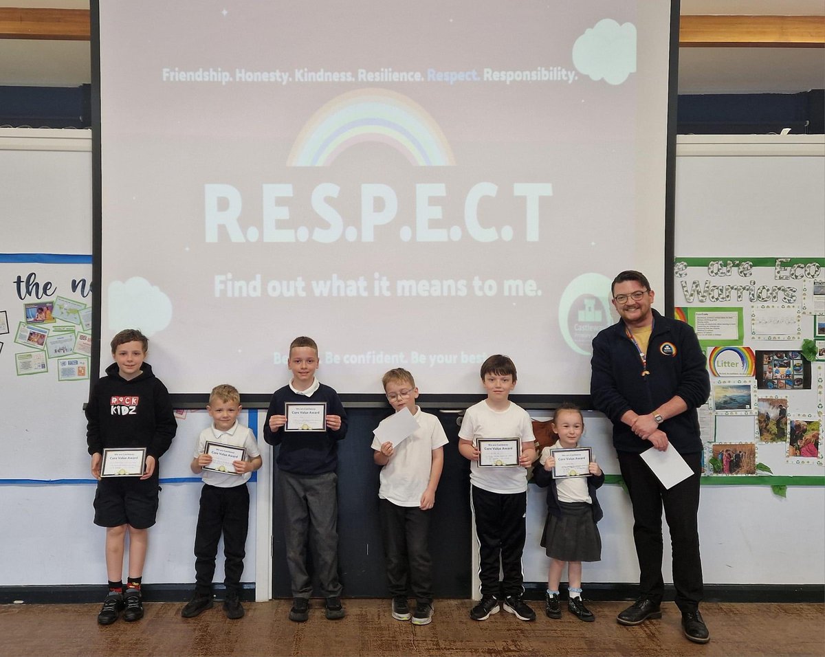 This half-term our #CoreValueAwards are reminding us how much #Respect means to everyone at Castleway! These incredible pupils have all shown how respectful behaviour makes our school a wonderful place to be! #WeAreRespectful #WeAreCastleway