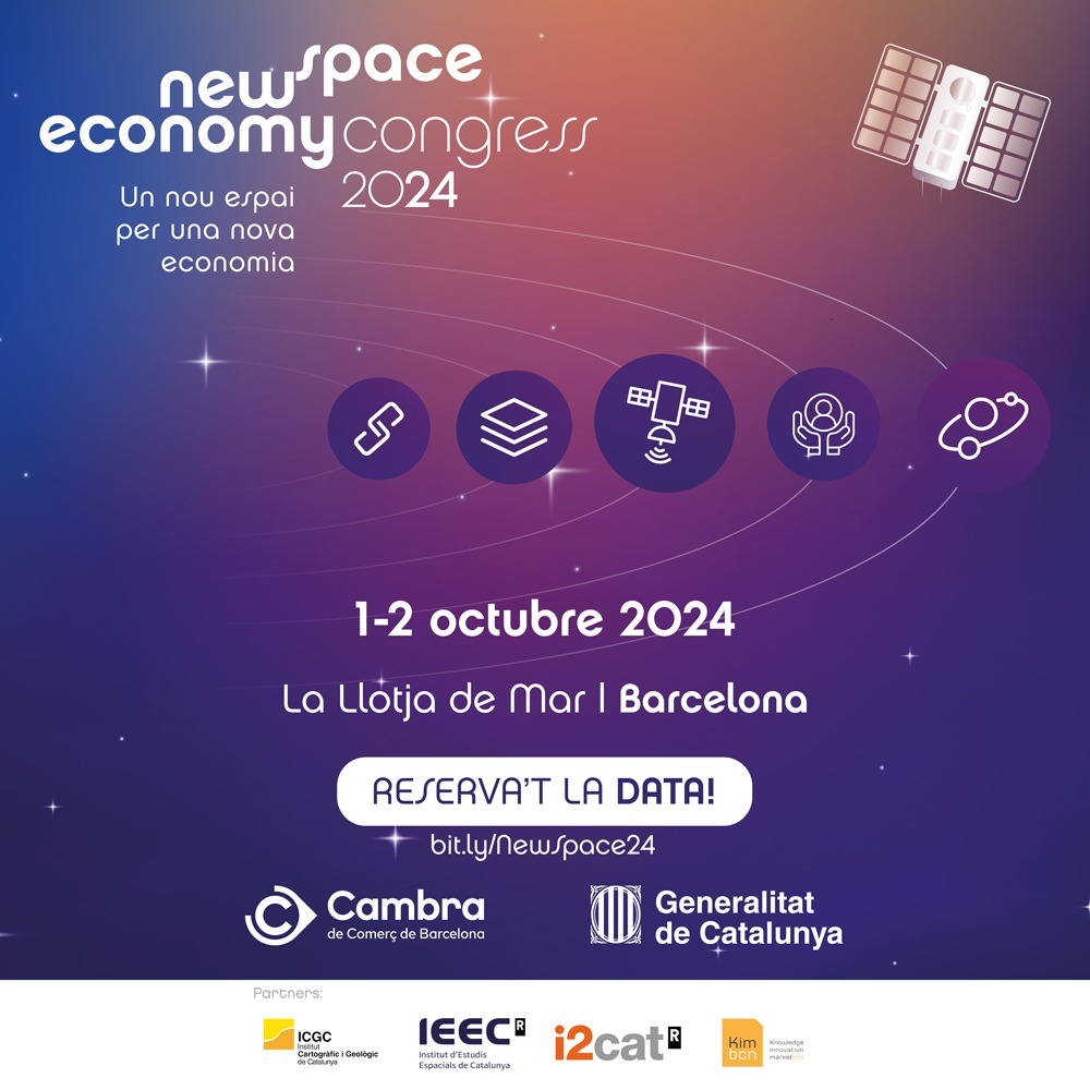🚀 #SaveTheDate Torna el New Space Congress, el primer gran esdeveniment català del sector aeroespacial i l'ecosistema #NewSpace! 📅 1 i 2 d’octubre 📍 #LaLlotjaDeMar newspacecongress.cat/inscripcio/ #NewSpace24 @tic @ICGCat @IEEC_space @i2CAT @KIMbcn